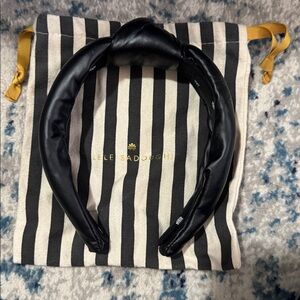 Lele Sadoughi Black leather Headband